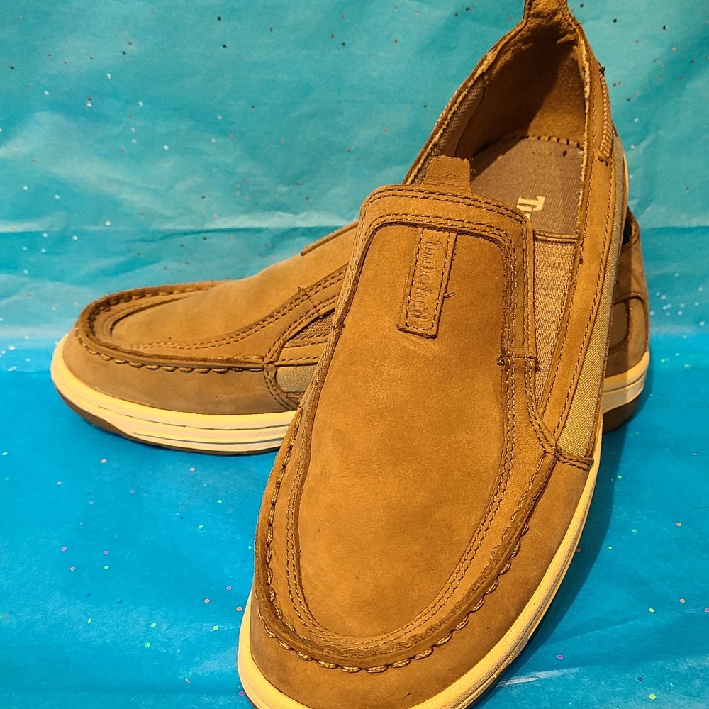 (S-2003) TIMBERLAND - Men's Classic Boat Shoes, Size: 6, Color: Tan/Grey